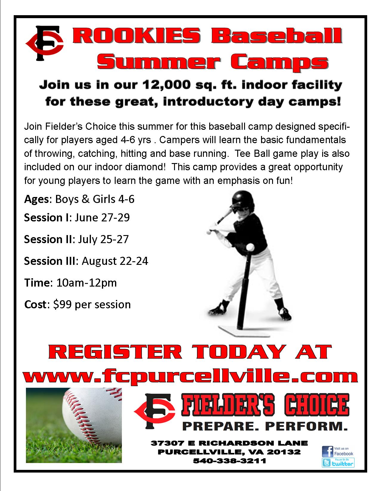 2016 Rookies baseball summer camp